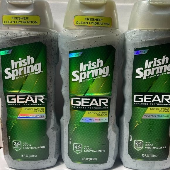 Irish Spring Gear Body Wash Exfoliating Clean